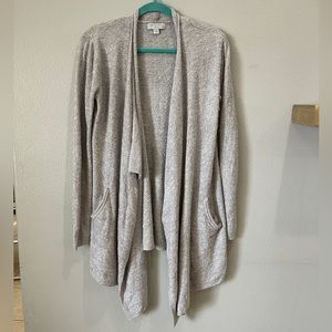 Barefoot Dreams Cozy Chic Lite Island Wrap Cardigan Gray